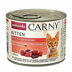 Animonda Carny Kitten hovězí mäso+srdcia 200 g