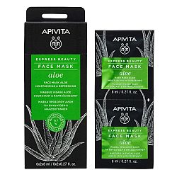 Apivita Express Beauty Aloe hydratačná pleťová maska 2 x 8 ml