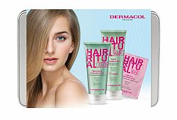 Dermacol Hair Ritual posilňujúci kondicionér pre objem vlasov 200 ml + obnovujúci šampón pre objem vlasov 250 ml + intenzívna regeneračná maska na vlasy 15 ml