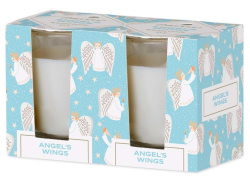 Emocio Sklo 52x65 mm 2ks v krabičce Angel´s Wings - Cookie and Cream, vonná svíčka