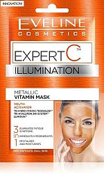 Eveline Cosmetics Expert C vitamínová maska na tvár krk a dekolt 3v1 2 x 5 ml