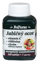 MedPharma jablčný ocot vláknina Vitamín C chróm 107 tabliet