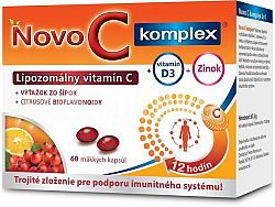 Novo C Komplex Lipozomálny vitamín C s vitamínom D3 a zinkom 60 kapsúl