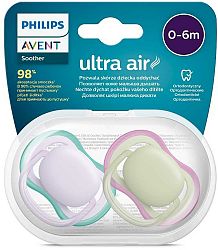 Philips AVENT Cumlík Ultra air neutral 0-6m dievča fialová 2ks