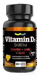 SALUTEM Vitamín D3 Srdiečka 1000 IU 60 ks