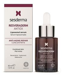 Sesderma Resveraderm antioxidačné sérum pre obnovu povrchu pleti Stem Cells of Eryngium Maritimum Vitis Vinifera Extract 30 ml