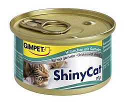 Shiny Cat konzerva kura + kreveta 70 g