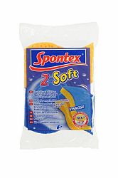 Spontex Soft hubka + utierka viskózne extra savé hubky na riad 2 ks