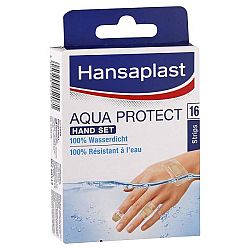 HANSAPLAST Aqua Protect vodotesná náplasť na ruku a prsty 3 veľkosti / 16 ks