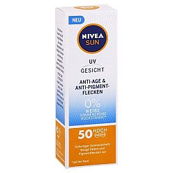 NIVEA Sun ochranný pleťový krém Anti Age na tvár SPF 50 50 ml