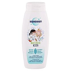SANOSAN detský sprchový gél a šampón Sensitive bez parfému 250 ml