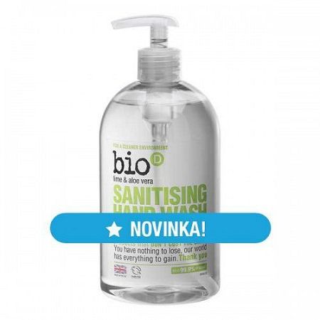 Bio-D tekuté antibakteriálne mydlo na ruky aloe vera a limetka 500 ml