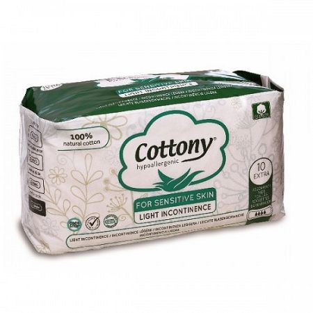 COTTONY inkontinečné vložky z bavlny-extra 10 ks