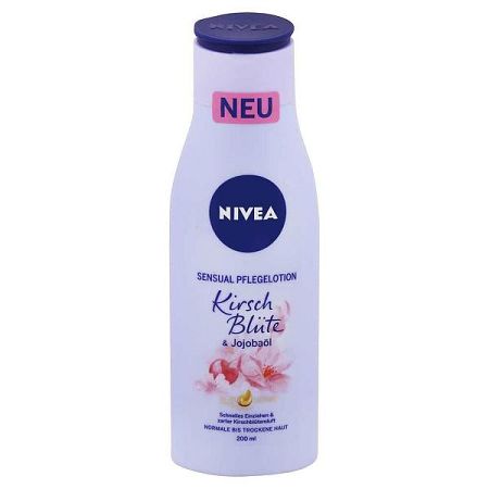 NIVEA Sensual telové mlieko Čerešňový kvet a jojobový olej 200 ml