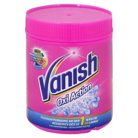 VANISH Oxi Action práškový odstraňovač škvŕn na farebnú bielizeň 600 g